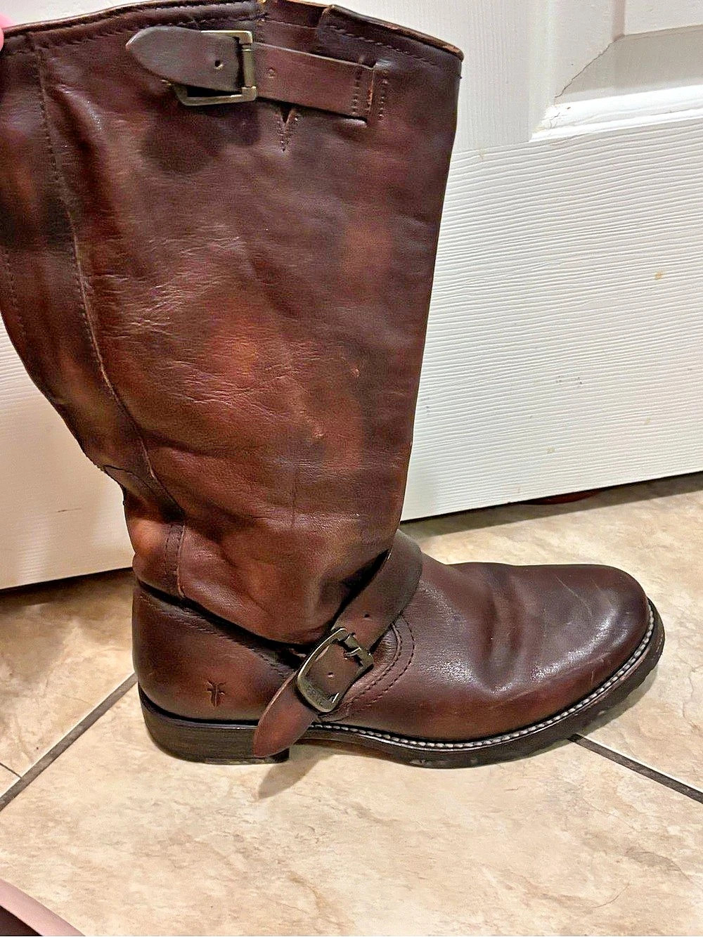 Frye Veronica Slouch Boot Brown Tall Boots